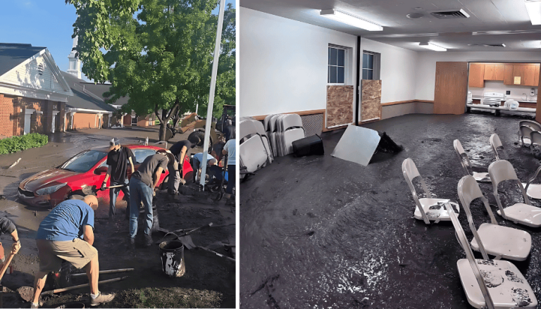 Capilla de la Iglesia de Jesucristo sufre daños tras deslizamiento de lodo