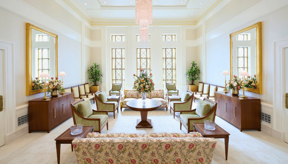 Salón celestial del Templo de Elko Nevada.