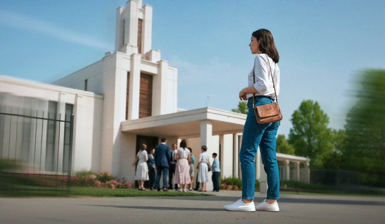 Cuando quieres ir al templo, pero estás con ropa casual