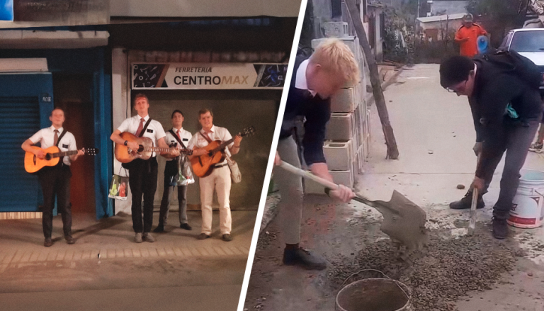 Misioneros se vuelven virales al transformar su servicio en alegría