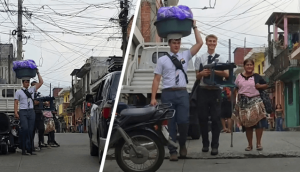 El servicio cotidiano que dos misioneros ofrecieron a una anciana guatemalteca