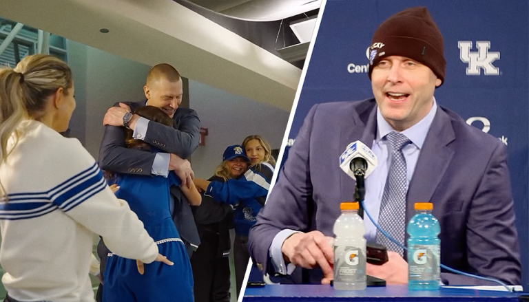 Dejó todo para recibir a su hija que volvía de la misión