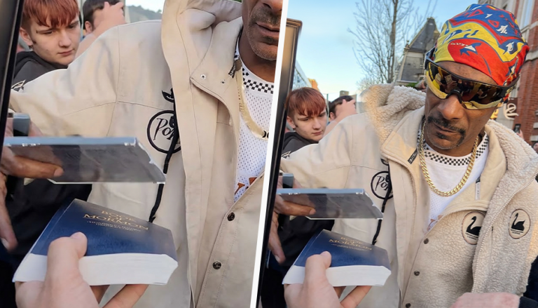 Misionero regala un Libro de Mormón a Snoop Dogg