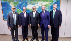 El élder Soares sostuvo un encuentro especial con el vicepresidente de Brasil