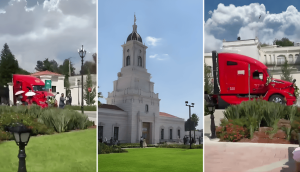 Una novia compartió una de la formas más inesperadas de llegar al templo