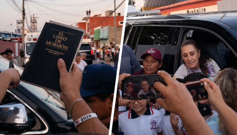 Misionero regala un Libro de Mormón a la Presidenta de México