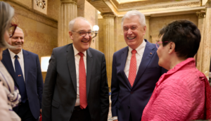 Así fue el encuentro entre el presidente Uchtdorf y el presidente de Suiza