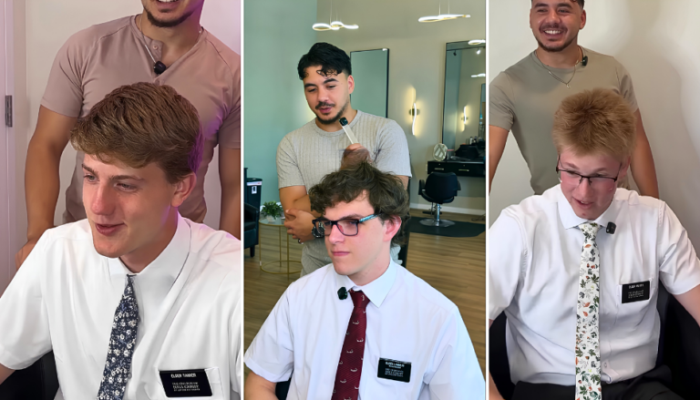 ¿Un barbero regalando cortes a misioneros? Esta es la razón detrás
