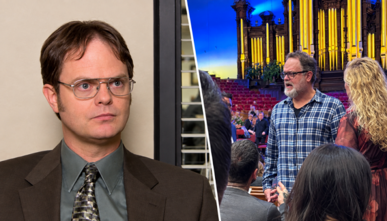 Actor de “The Office” asiste al Centro de Conferencias y habla de los miembros