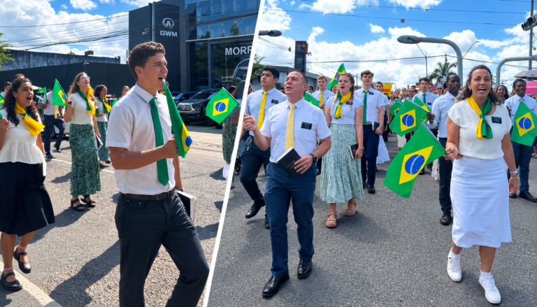 Misioneros de la Iglesia de Jesucristo se suman a histórica celebración en Brasil