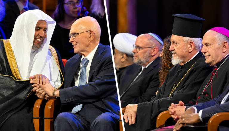 Presidente Oaks recibe a líderes religiosos en el Tabernáculo de Salt Lake